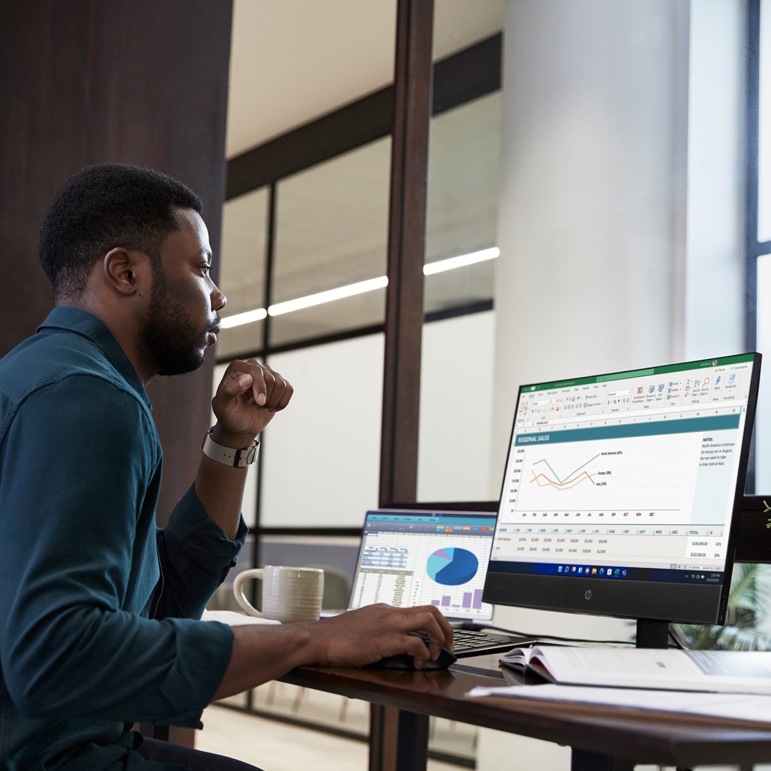 Kompjuter All-in-One HP ProOne 440 G9, 23.8", i5-13500T, 8GB DDR4, 512GB SSD, i zi