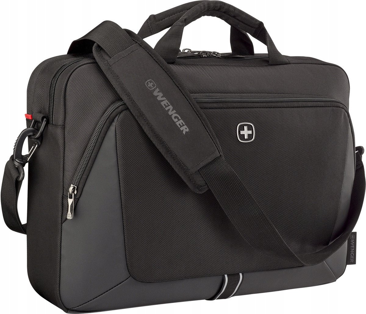 Çantë laptopi Wenger SwissGear 653300 XE Brief, 16", material PET i ricikluar, e zezë