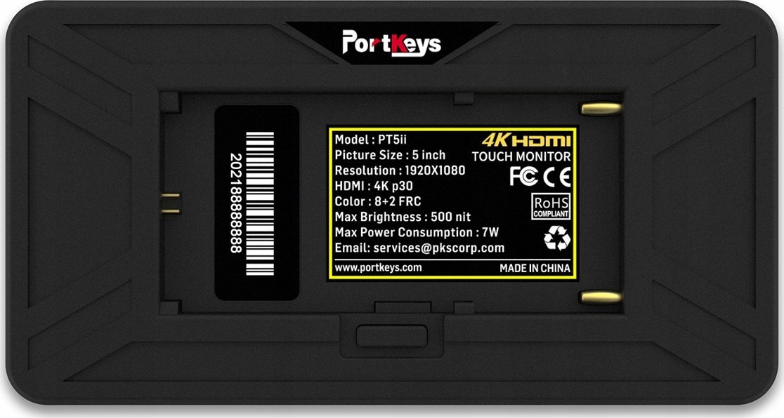 Монитор Portkeys PT5 II, 5\", 4K HDMI, на допир