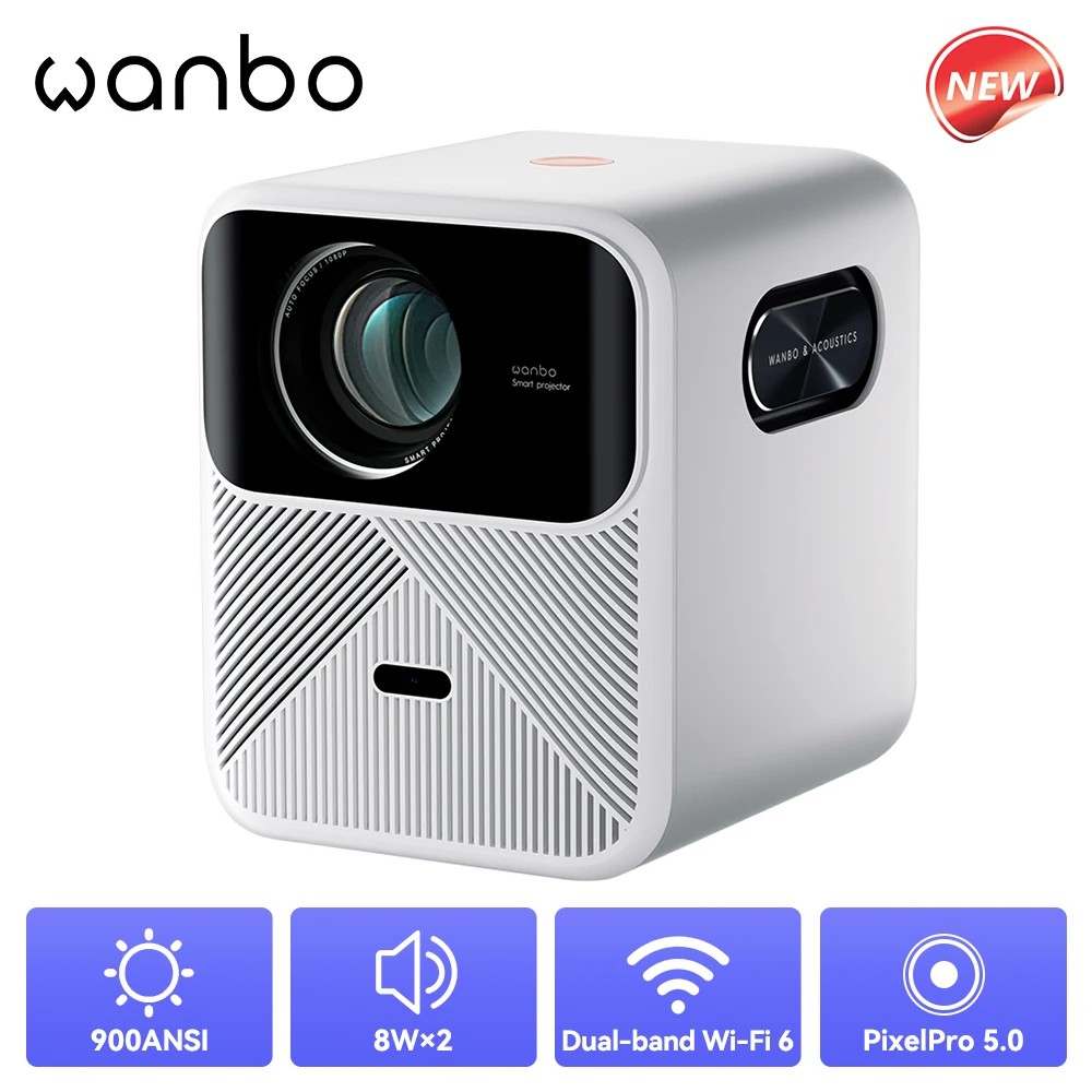 Projektor Wanbo Mozart 1, Full HD 1080P, Android 9.0 2+32GB, i bardhë