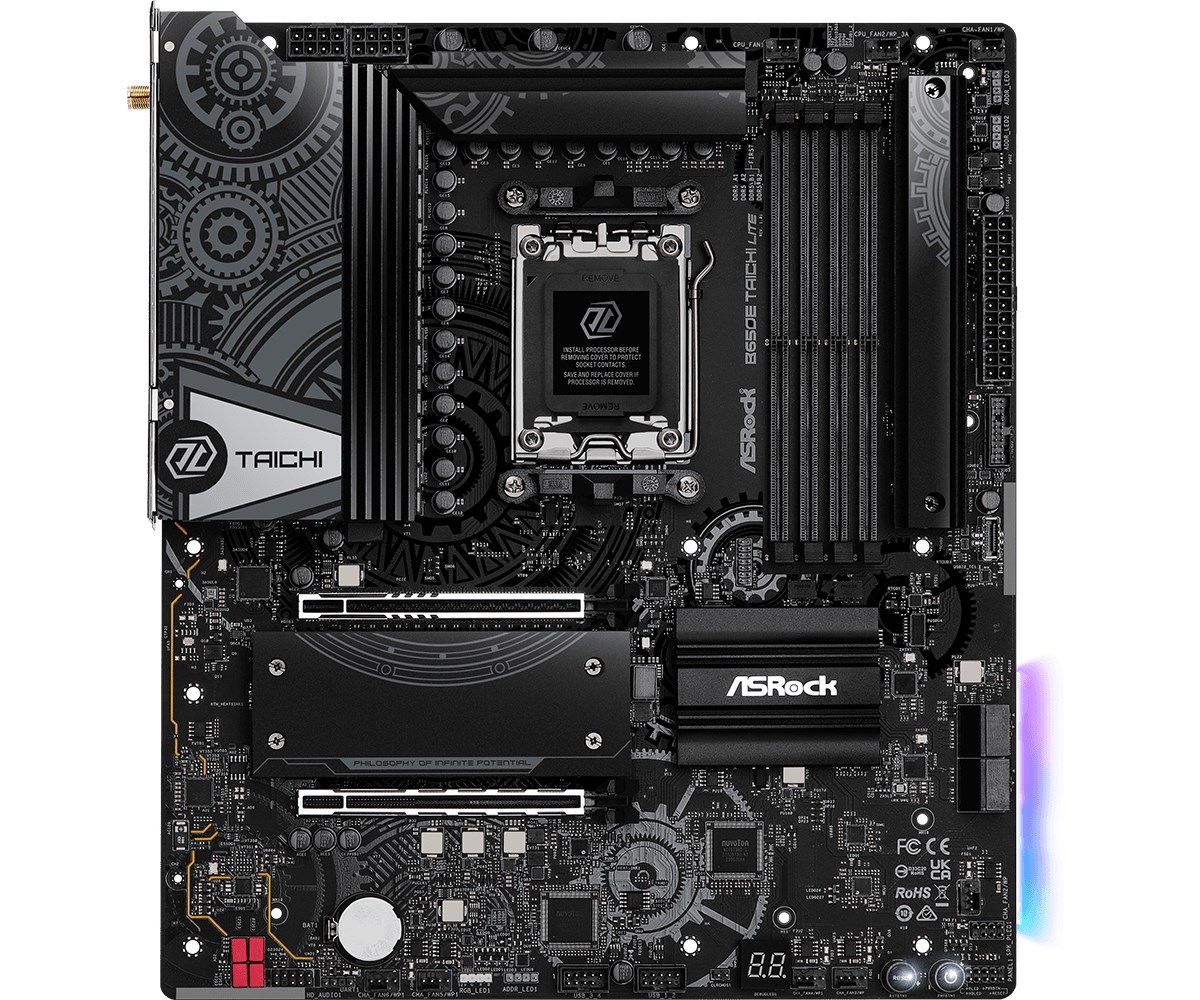 Матична плоча Asrock B650E Taichi Lite AMD B650 Socket AM5 Extended ATX