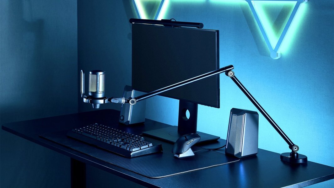 Krah mikrofonik Deltaco Gaming GAM-172, për streaming, universal, i zi