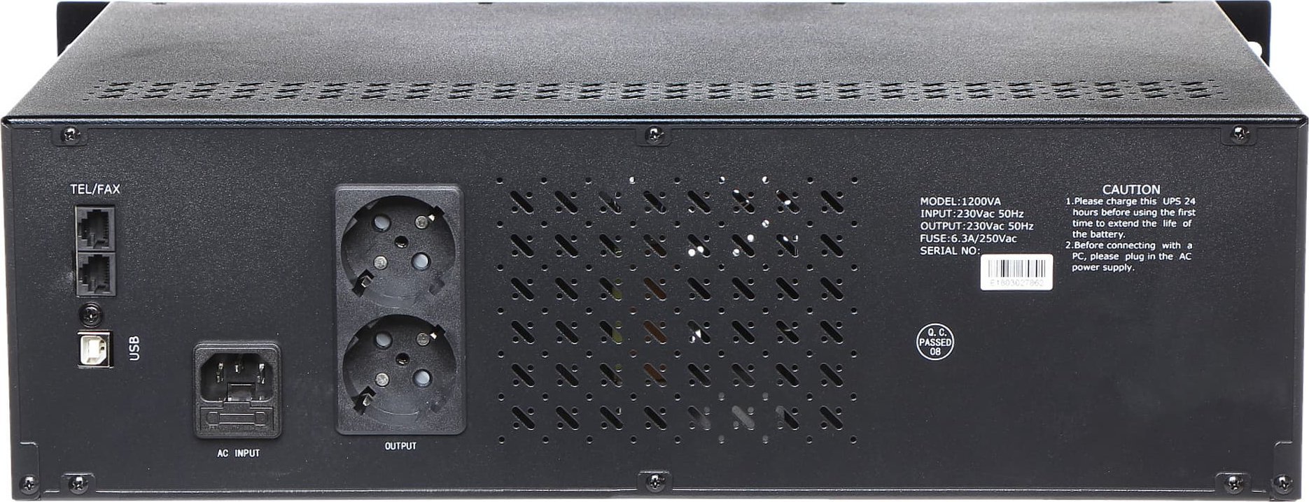 UPS East AT-UPS1500R-RACK, 1500VA, за рек, црн