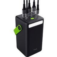 Powerbank Trust Redoh XXL, karikim i shpejtë, ekran LED, i zi