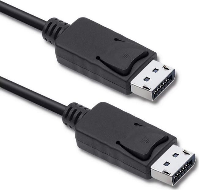 Kabllo Qoltec DisplayPort - DisplayPort, 2m, e zezë