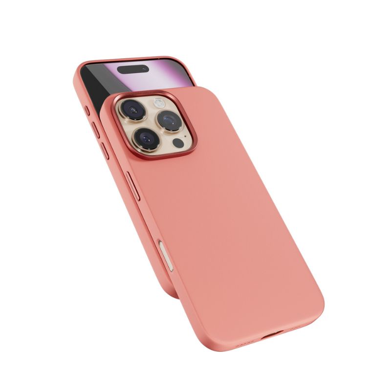 Mbrojtëse silikoni Epico Mag+ për iPhone 16 Pro, rozë