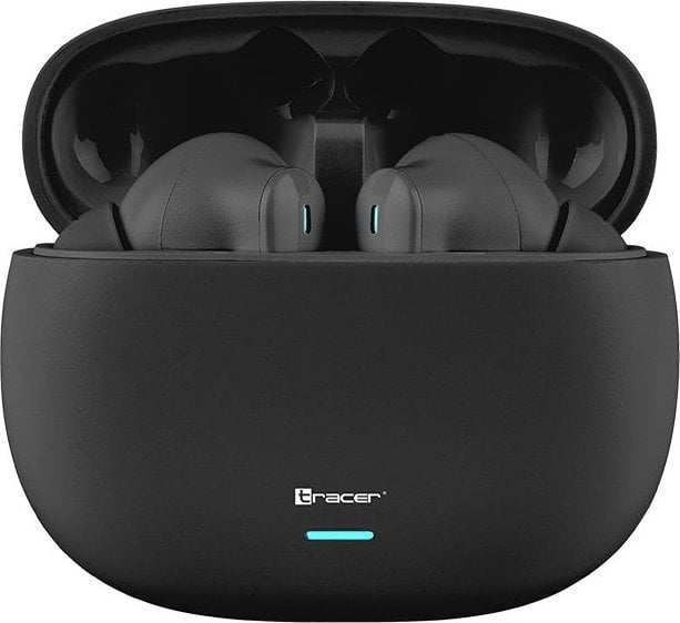 Безжични слушалки Tracer S1 ANC TWS, Bluetooth 5.3, со кутија за полнење, црни