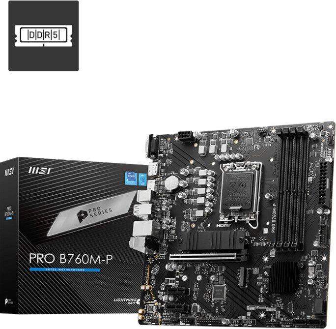 Pllakë amë MSI PRO B760M-P - Intel B760