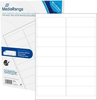 Etiketa vetëngjitëse MediaRange MRINK147, 99.1x33.9mm, 800 copë, të bardha