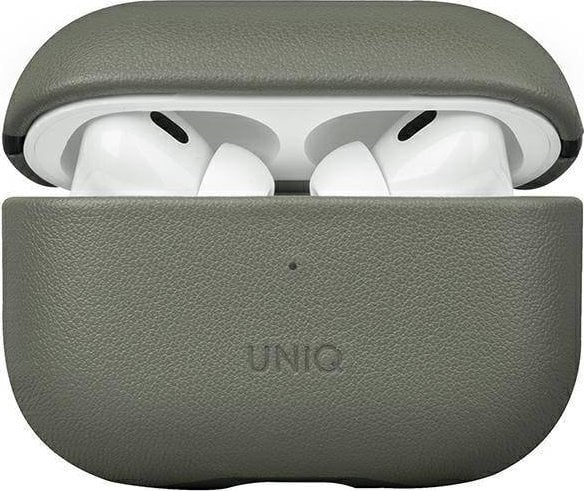 Kuti mbrojtëse Uniq Terra për Apple AirPods Pro 2, lëkurë natyrale, jeshile