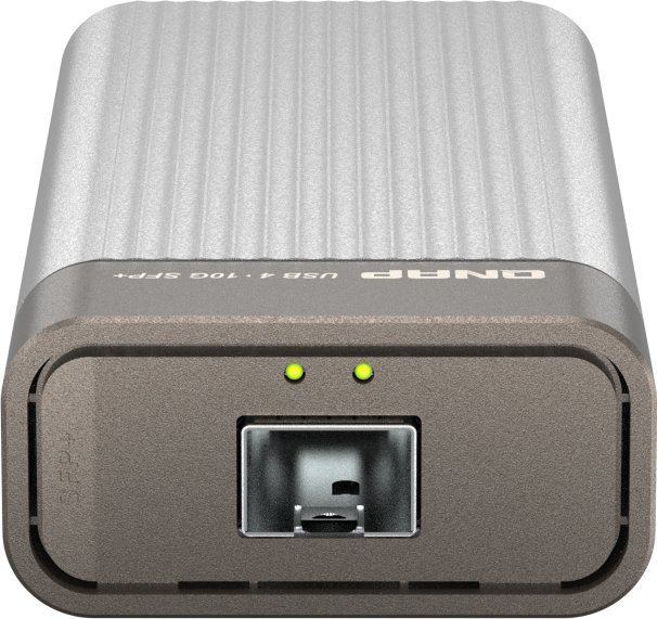 Adapter rrjeti QNAP USB 4 Type C në 10GbE SFP Plus, 10000 Mbit/s, gri