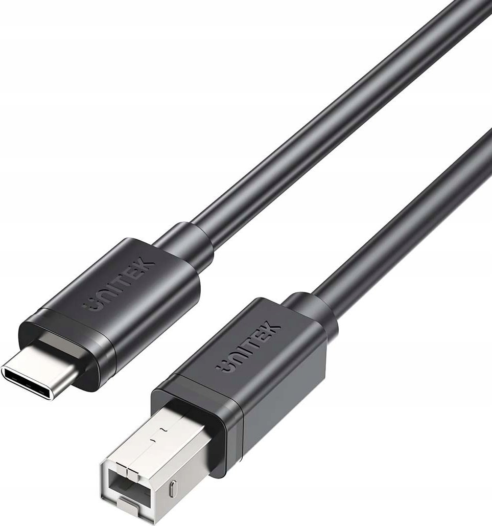 Kabllo printeri Unitek USB C në USB B 2.0, 5m, e zezë