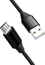 Kabllo LogiLink USB-A - microUSB, 0.3 m, e zezë