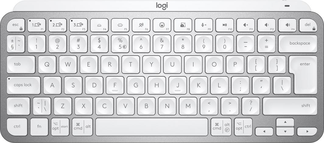 Tastierë Logitech MX, wireless, UK, e bardhë dhe e argjendtë