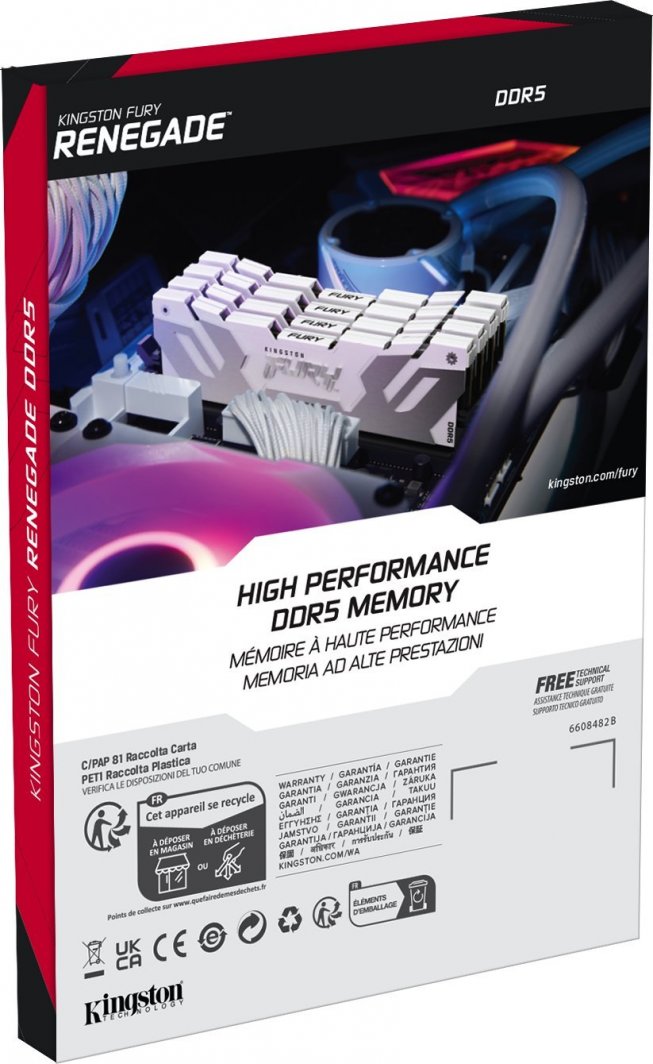 Memorie Kingston Fury Renegade, DDR5, 32 GB, 6000 MHz, CL32, KF560C32RWK2-32