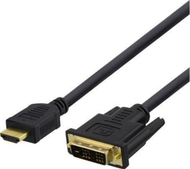 Kabllo Deltaco (HDMI-112D), 2 m, e zezë