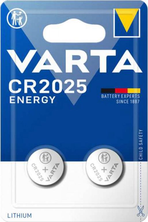 Bateri litiumi Varta Energy CR2025, 3V, paketë 2 copë
