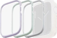 Kornizë mbrojtëse UNIQ Frame Moduo për Apple Watch 40/41mm, set 3 copë, sage lilac e bardhë