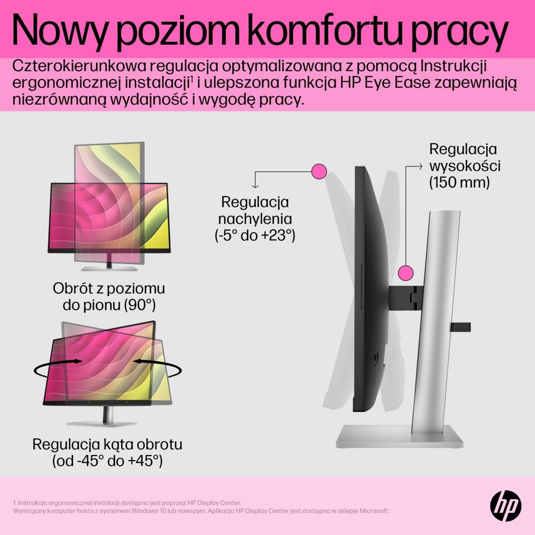 Monitor HP E24T G5, 23.8'', 1920 x 1080, i zi
