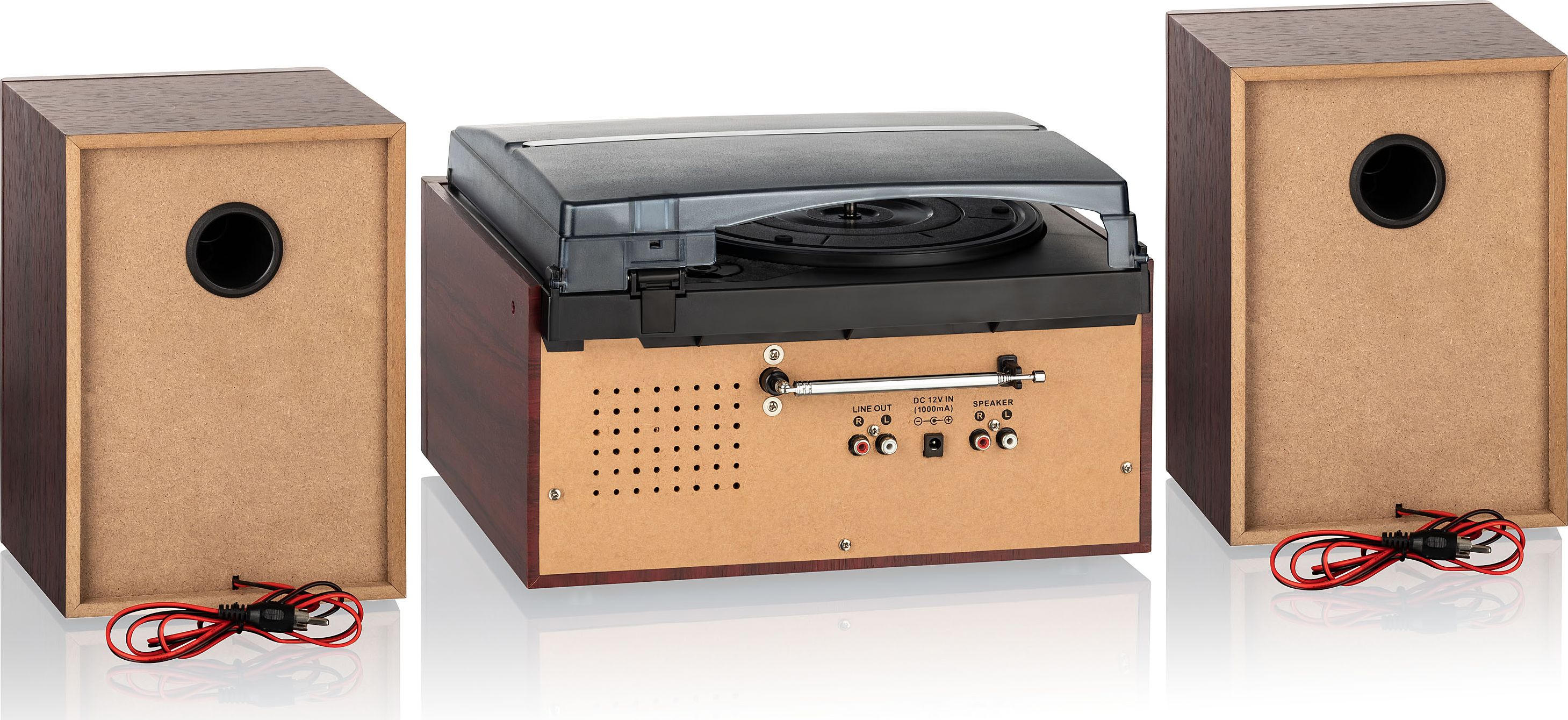 Mikrosistem muzikor Roadstar HIF-8892B+BT, Bluetooth, CD USB SD PLL, kafe