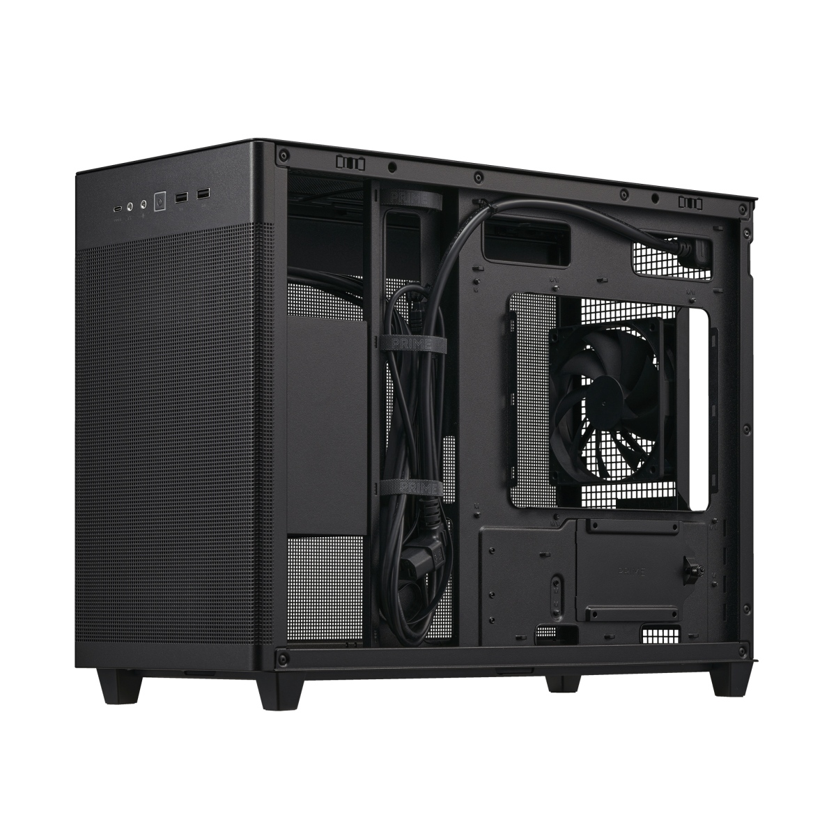 Kasë ASUS PRIME AP201, Micro ATX, e zezë