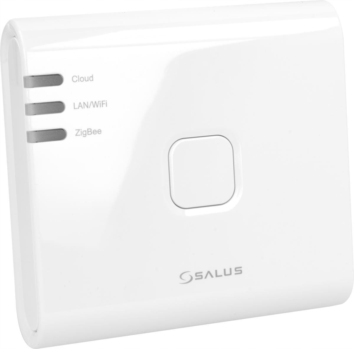 Gateway smart home Salus UG800, Zigbee deri 200 pajisje, Ethernet dhe WiFi, i bardhë