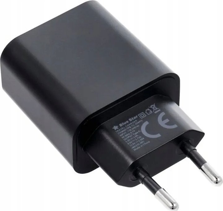 Karikues Blue Star Mains, 20W PD 3A, portë USB C me kabllo Type C, i bardhë