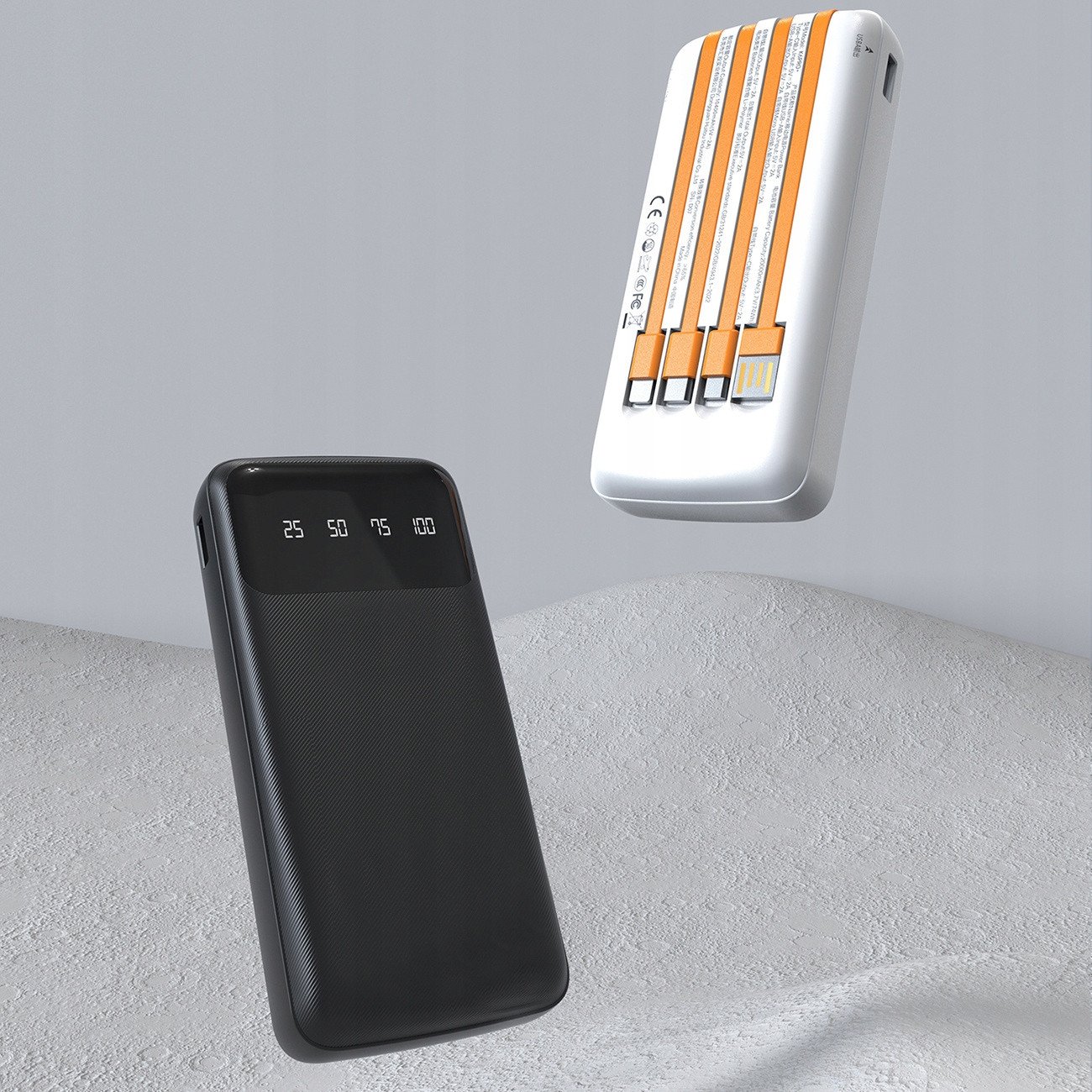 Power bank Dudao K6Pro, 10000mAh, порта USB C и Lightning, црна