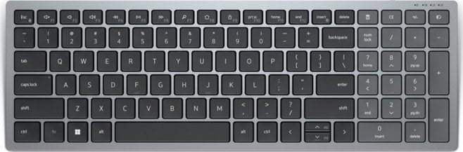 Tastierë Dell KB740, wireless, US INTL, e zezë dhe e hirtë