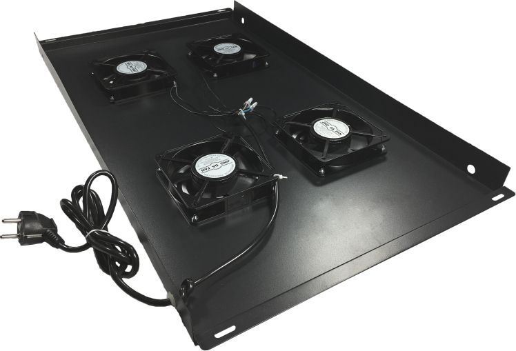 Panel ventilimi çatie Alantec SA-FR-4-800-1000-C, për kabinete 800x1000mm, 4 ventilatorë, i bardhë