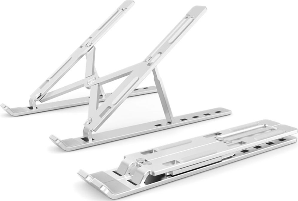 Mbajtës laptopi Mozos N3 SV, alumin, kapacitet 8 kg, argjendtë