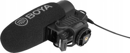 Шотган микрофон Boya BY-BM2040, супер кардиоиден, за камера и смартфон, црн