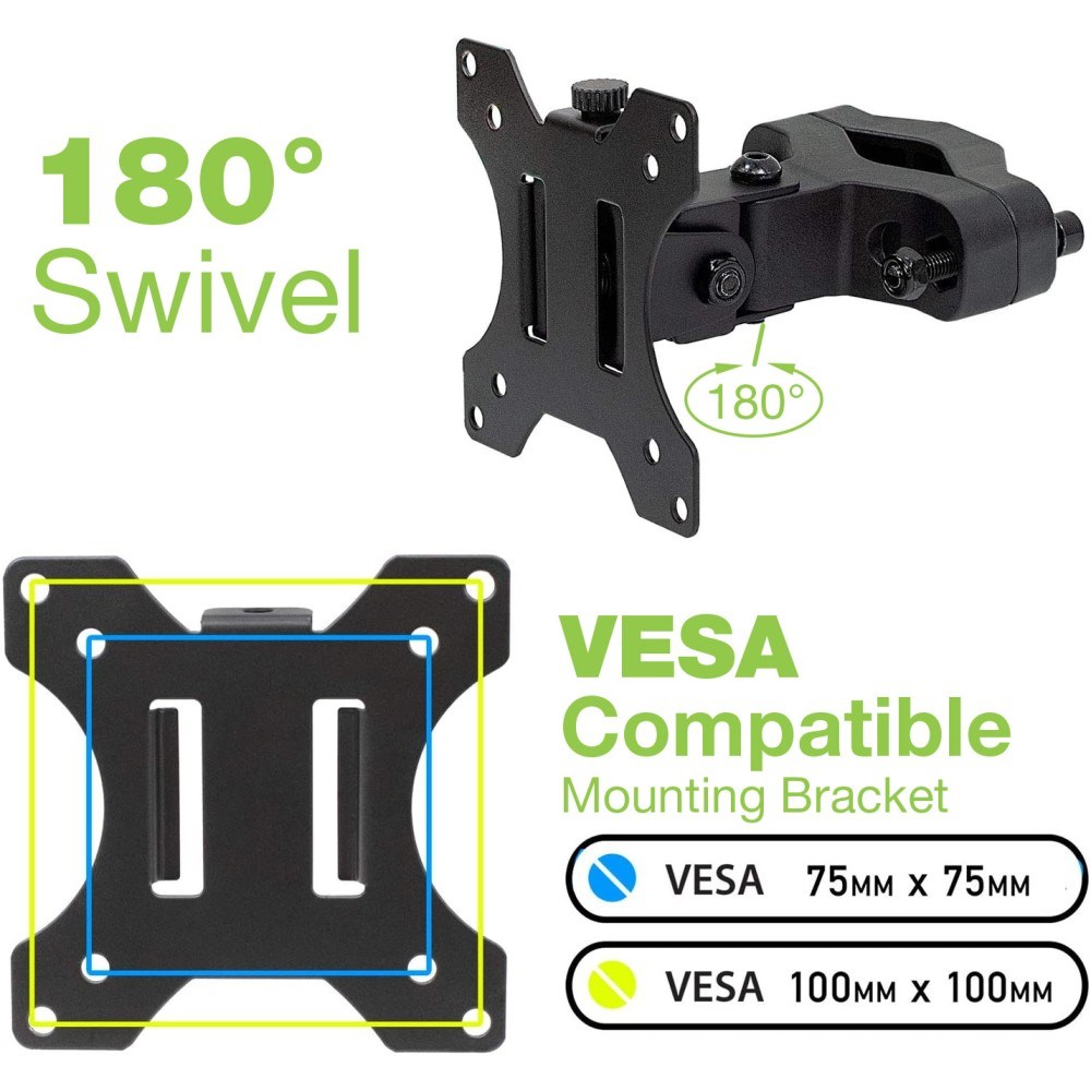 Mbajtës për monitor Techly, 13”-30”, i zi