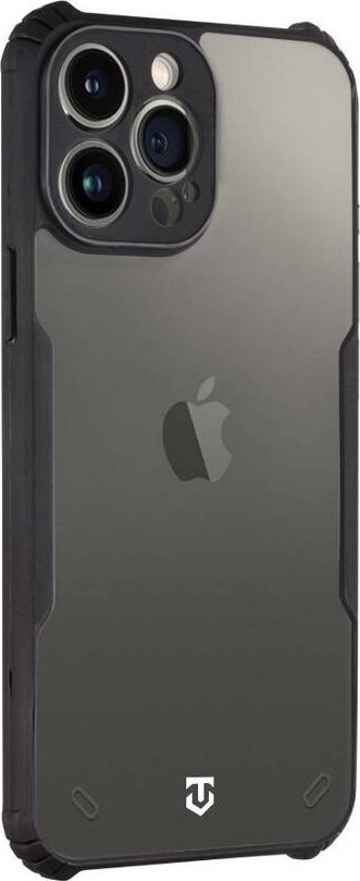 Mbulesë telefoni Tactical Quantum Stealth Cover për iPhone 13 Pro Max, TPU, transparente me detaje të zeza