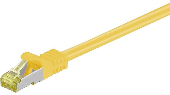 Kabllo MicroConnect patch S/FTP, RJ45, Cat7, 2m, e verdhë