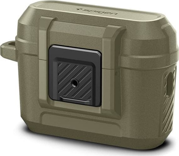 Mbështjellëse Spigen Lock Fit për Apple AirPods Pro 1 2, matte, khaki