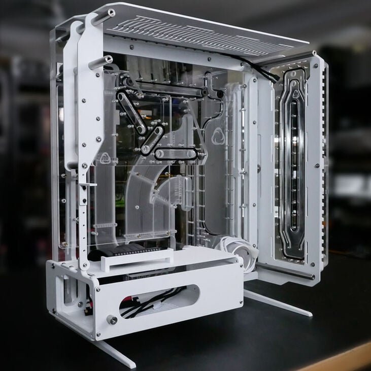 Pllakë uji PC Singularity Computers Spectre 2.0 Elite Kit Side, akrilik, e bardhë