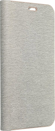 Futrollë Vennus Book Case për Xiaomi Poco M6 Pro 4G, lëkurë ekologjike, me magnet, ngjyrë argjendi