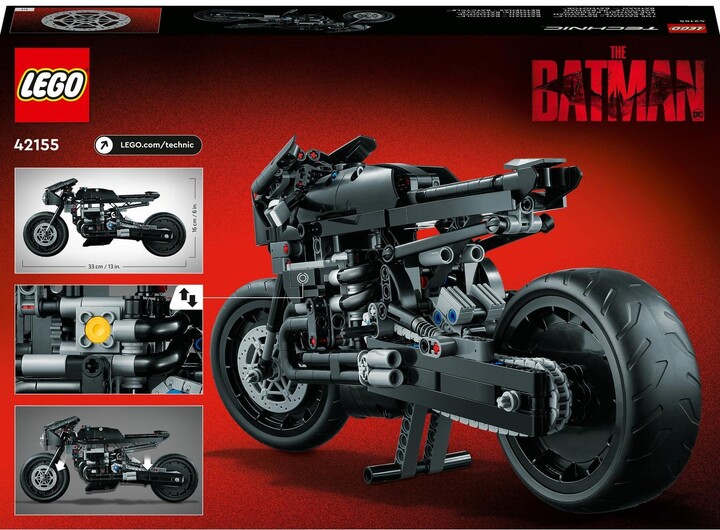 Set LEGO® Technic 42155 THE BATMAN - BATCYCLE™, 641 pjesë
