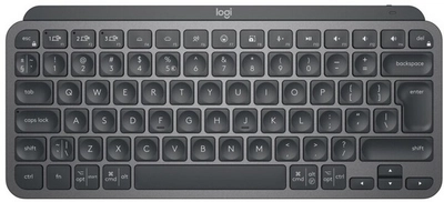 Tastierë Logitech MX Keys Mini, US / INT, e hirtë e errët