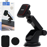 Магнетен држач за во автомобил Denmen DH10, за кокпит и табла, за паметен телефон, црн