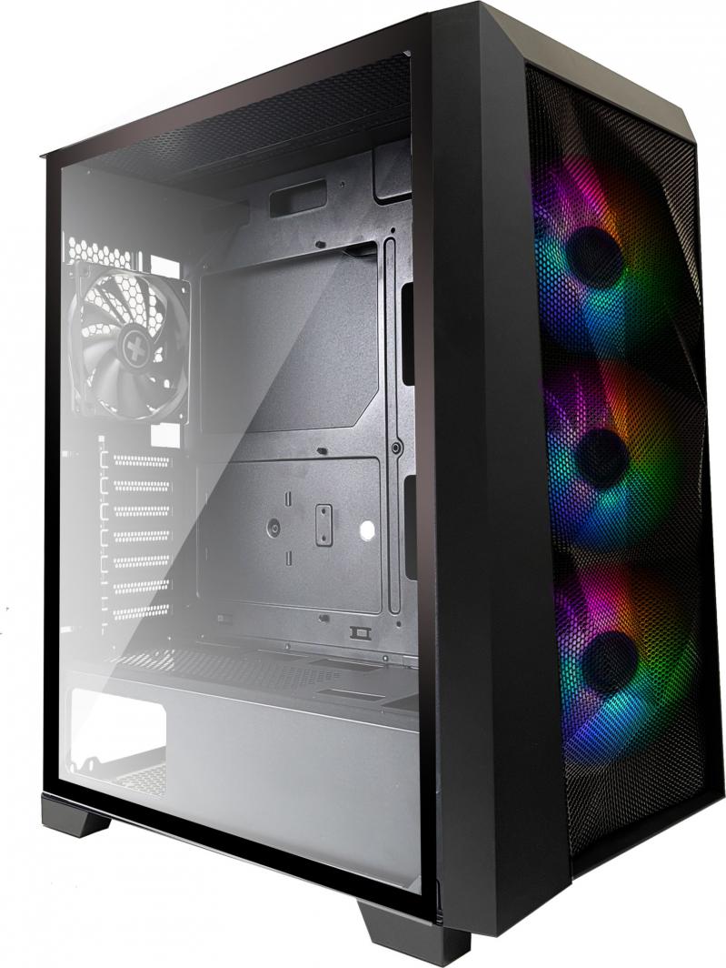Kasë kompjuteri Xilence Breeze Performance A + X7 X712.RGB (XG131), e zezë