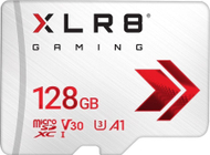 Kartë memorie PNY XLR8 MicroSDXC, 128GB, UHS I Class 10, e bardhë