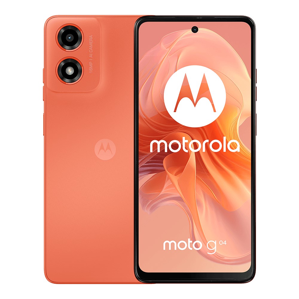 Celular Motorola Moto G04 128GB, 6.56", 8GB RAM, portokalli