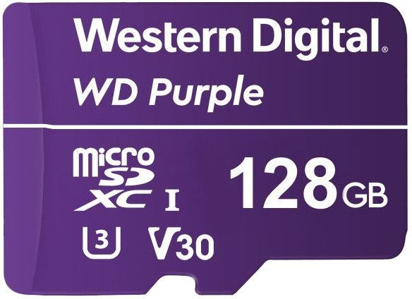 Kartelë e memories WD Micro SDXC Purple 128GB 100 MB/s UHS-I U3                  