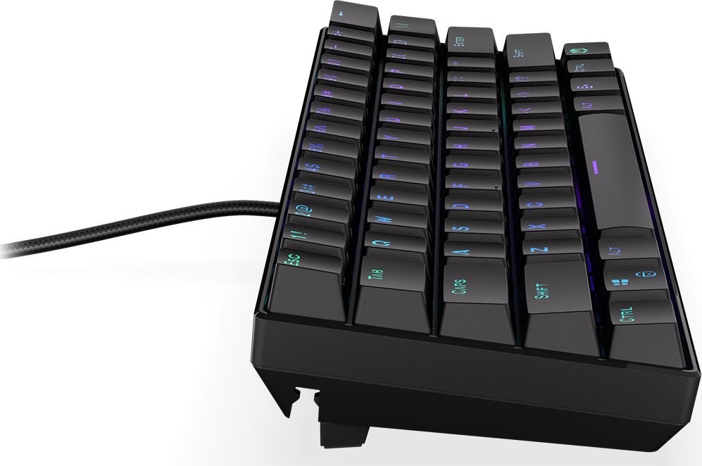 Tastierë mekanike Endorfy Thock Compact, USB, Kailh Red, RGB, e zezë