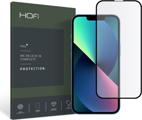 Mbrojtës ekrani Hofi Glass Pro+, për iPhone 13 Pro Max, xham i temperuar, i zi
