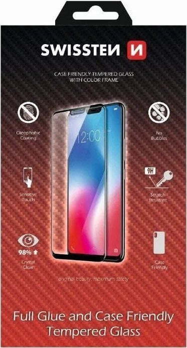 Xham mbrojtës Swissten Case Friendly për iPhone 7/8, 9H, i bardhë