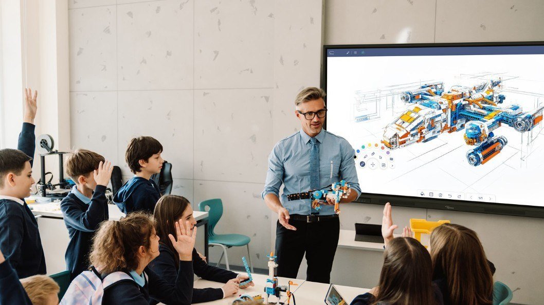 Display interaktiv Optoma 3753RK, ekran i madh, rezolucion i lartë, i zi