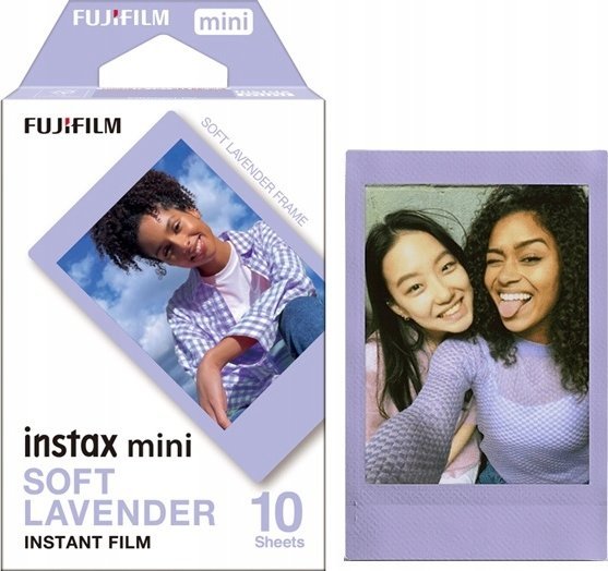 Film fotografik Fujifilm Instax Mini Soft Lavender, 10 fletë, lejla